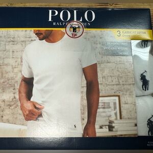 Polo Ralf Lauren 3 PACK CLASSIC FIT COTTON T-SHIRTS Size XL